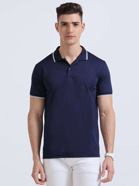 Navy Blue with White Tipping