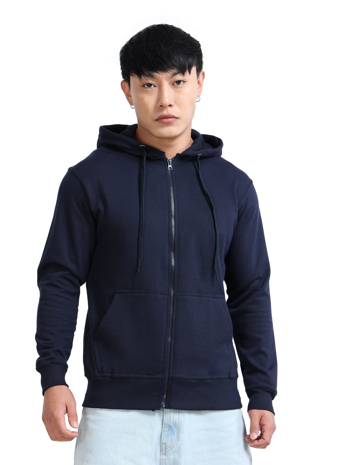 URBANHOOD Premium Hoodies with Zip - Navy Blue