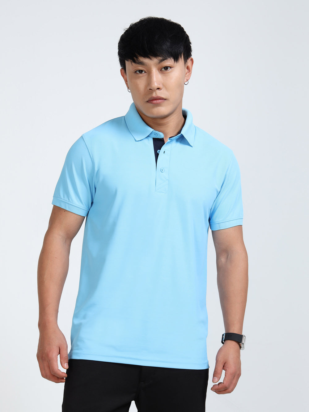 AeroPiq Polo Tshirts - Sky Blue