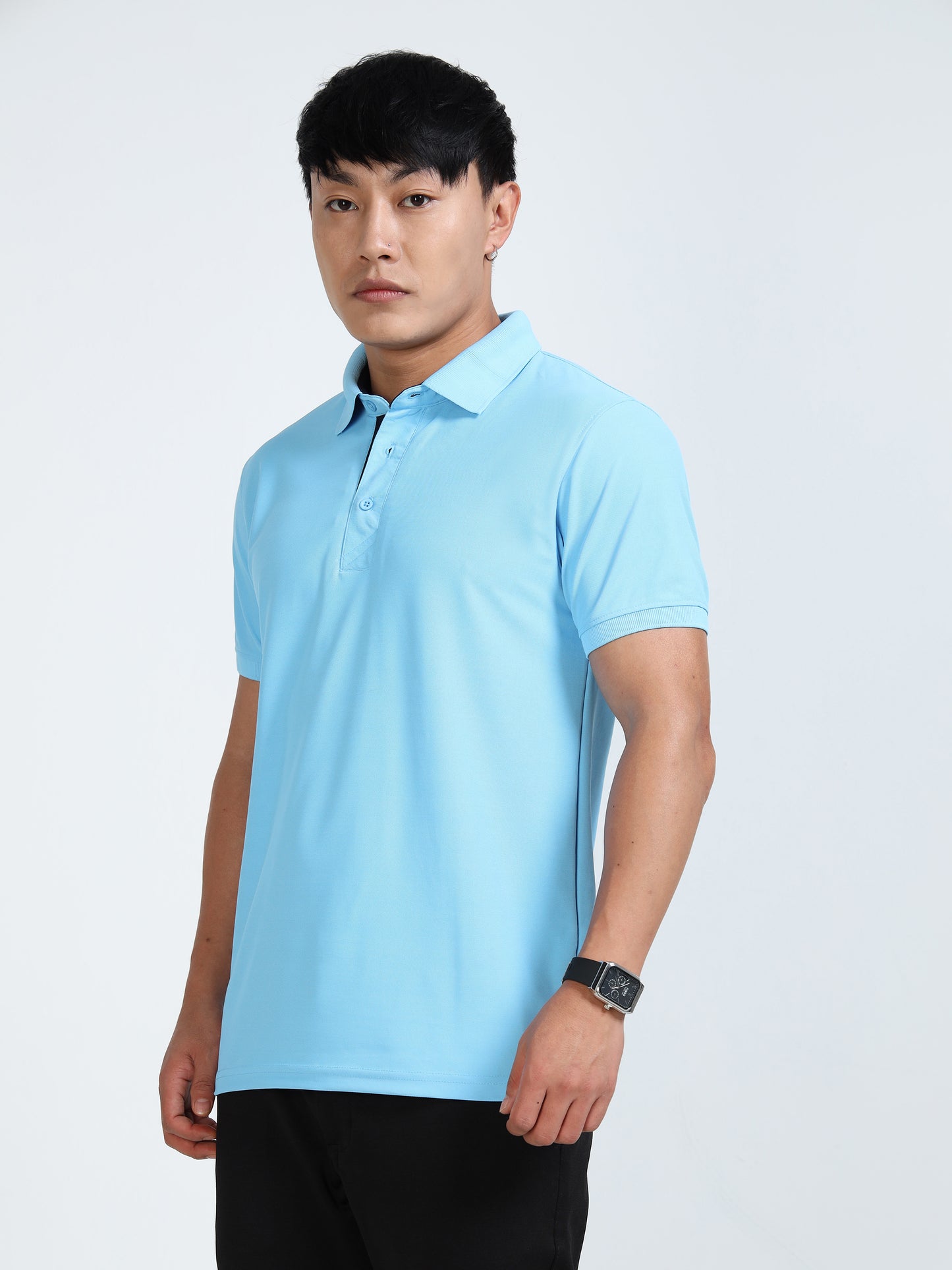 AeroPiq Polo Tshirts - Sky Blue