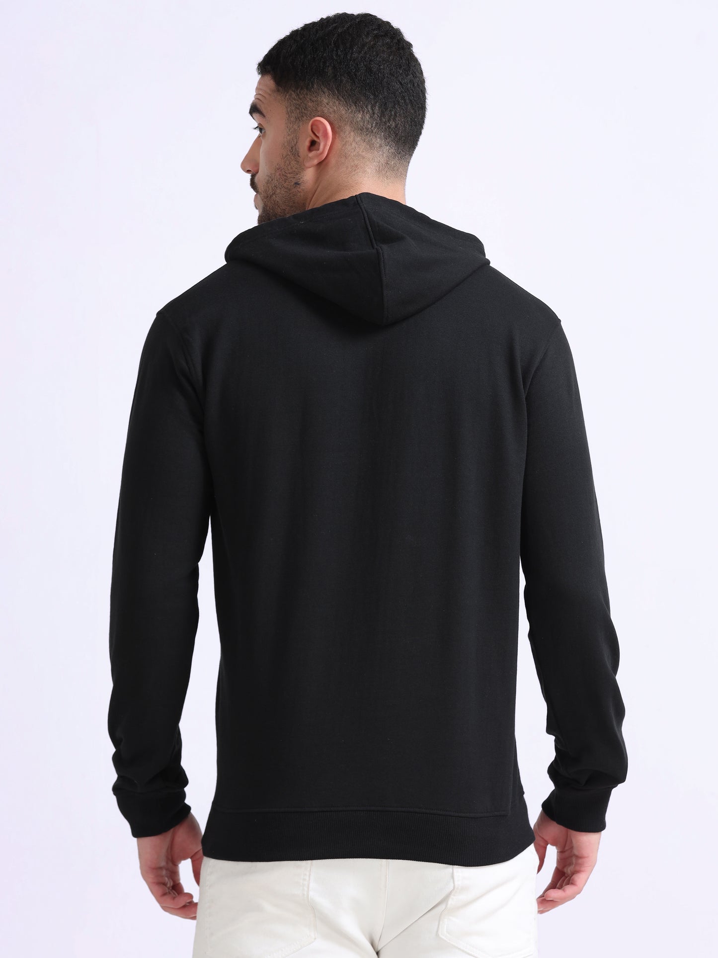 URBANHOOD Premium Hoodies without Zip - Black