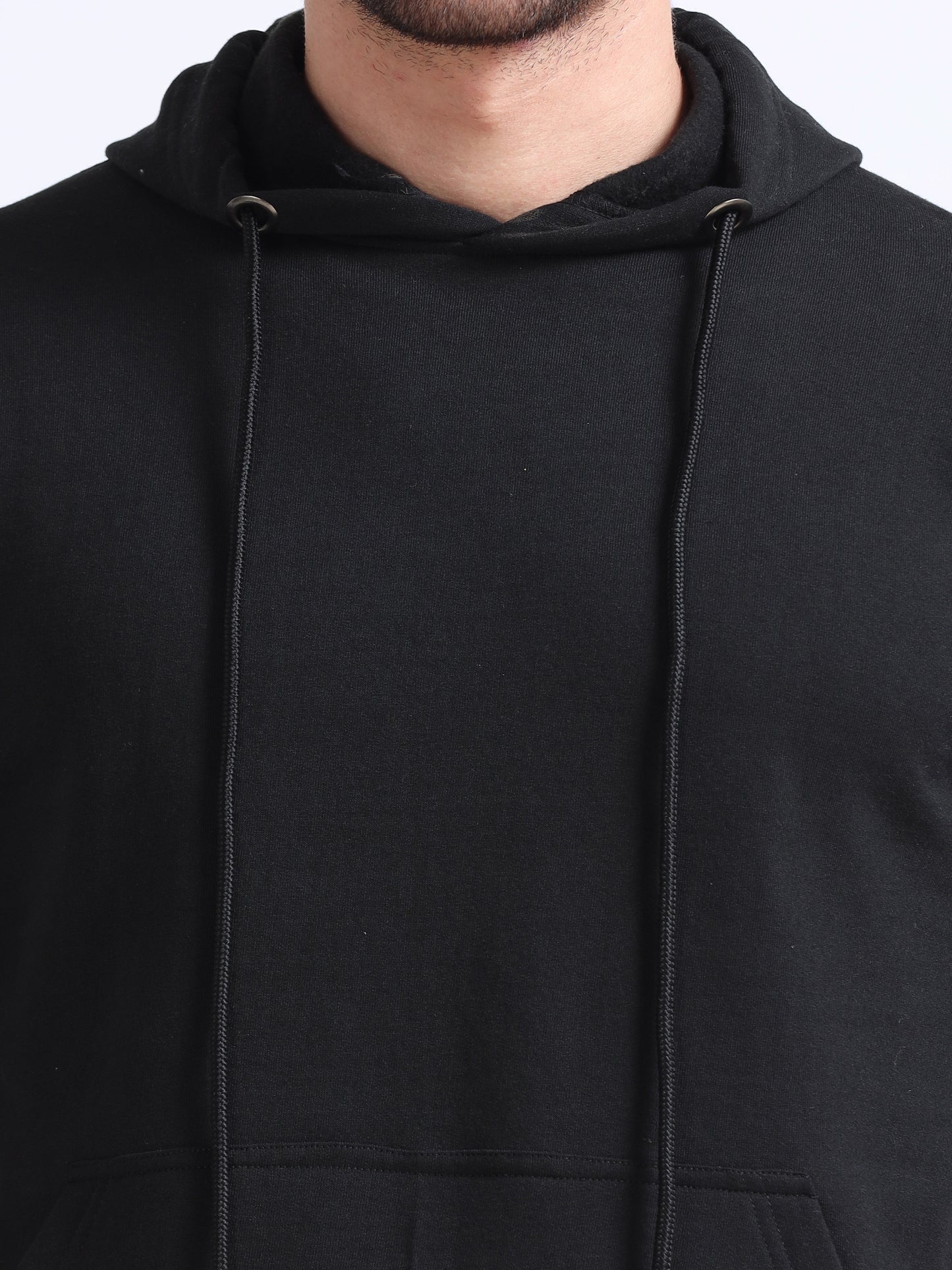 URBANHOOD Premium Hoodies without Zip - Black