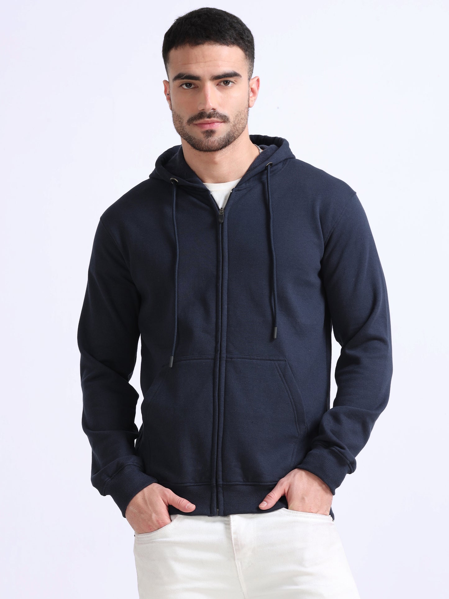 URBANHOOD Premium Hoodies with Zip - Navy Blue