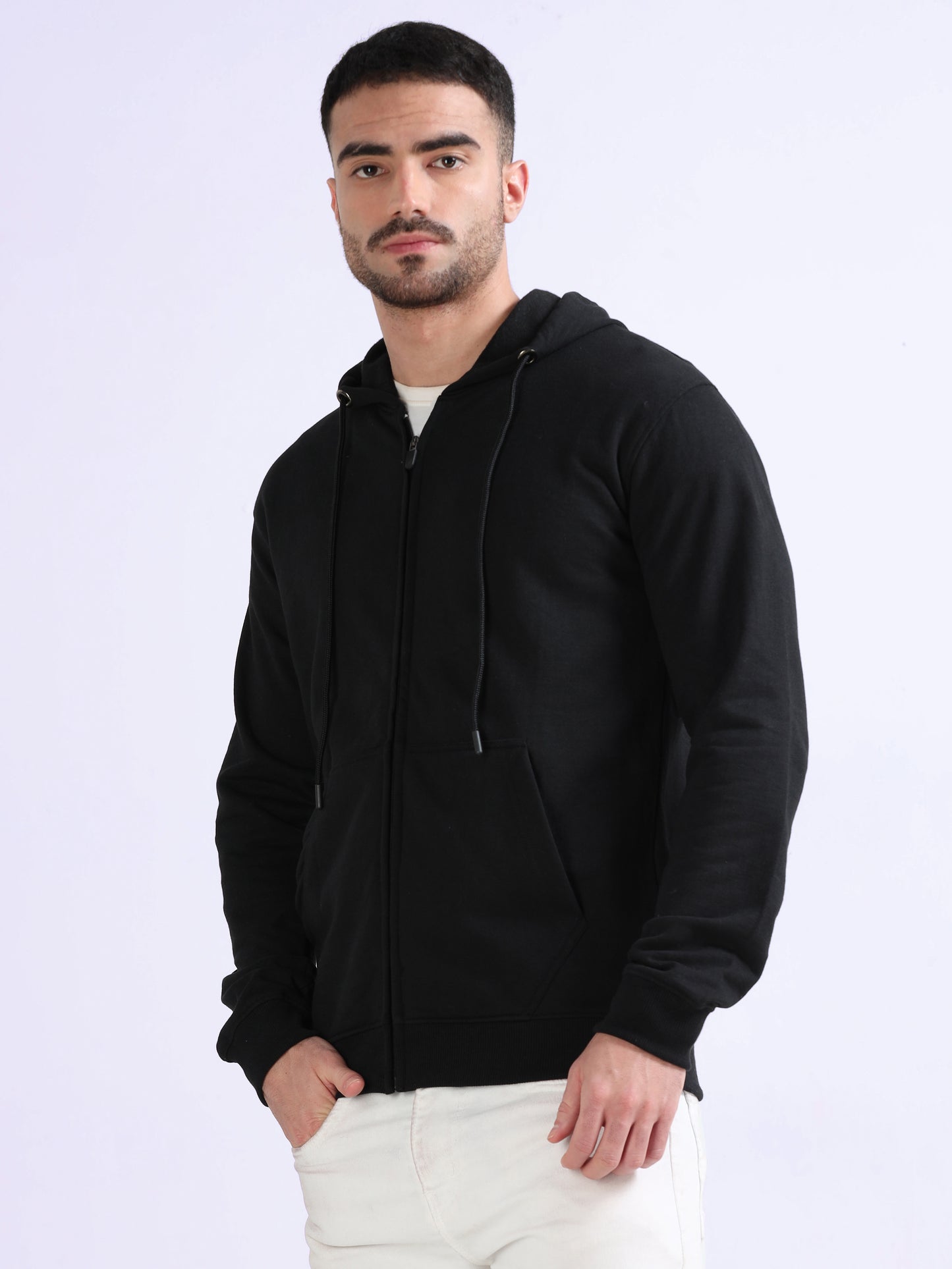 URBANHOOD Premium Hoodies with Zip - Black