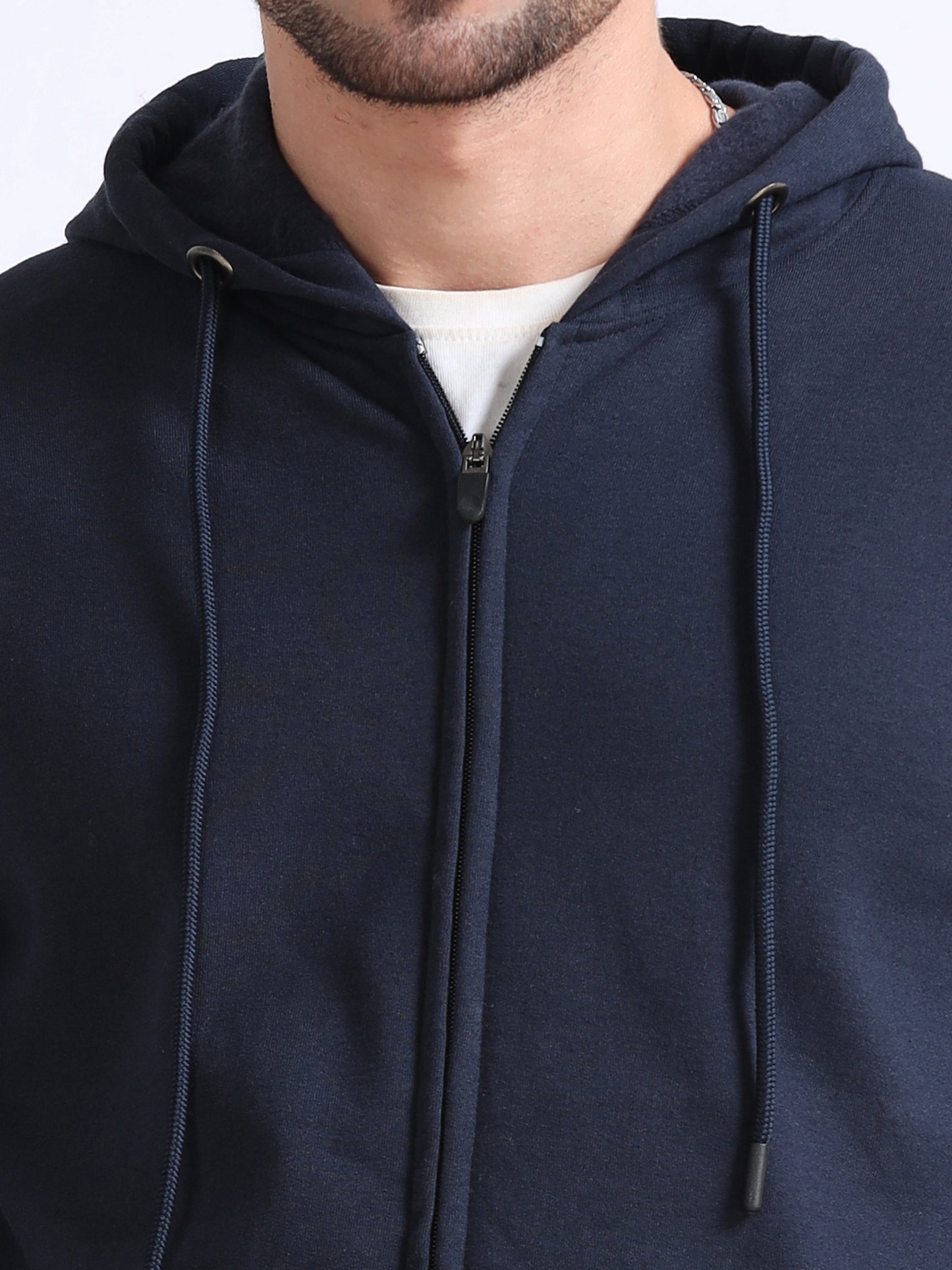 URBANHOOD Premium Hoodies with Zip - Navy Blue