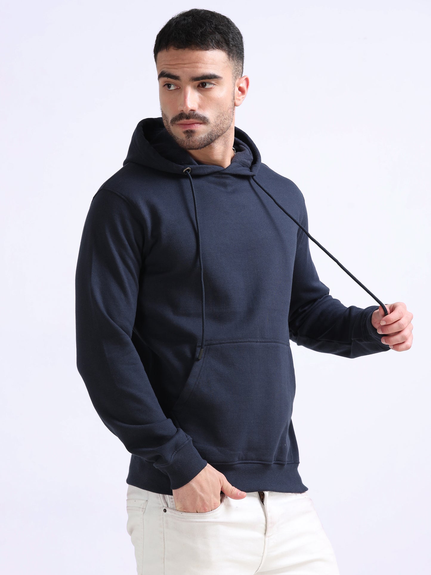 URBANHOOD Premium Hoodies without Zip - Navy Blue