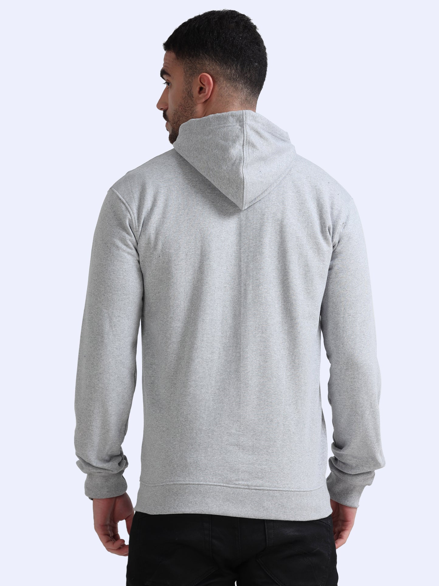 URBANHOOD Premium Hoodies with Zip - Grey Melange