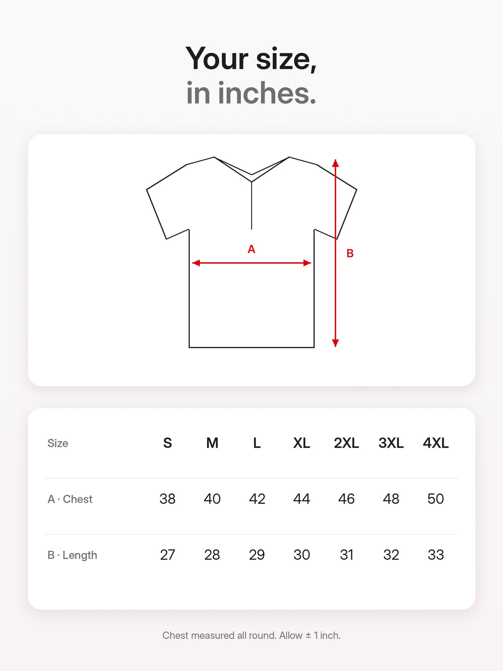 AeroPiq Polo Tshirts - Red – Size guide
