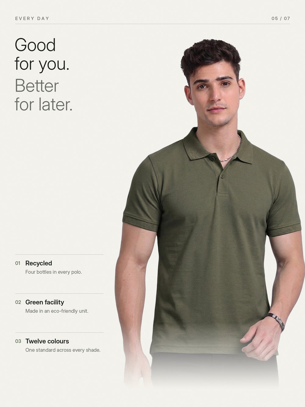 EcoBlend Polo Plain - Olive – Everyday
