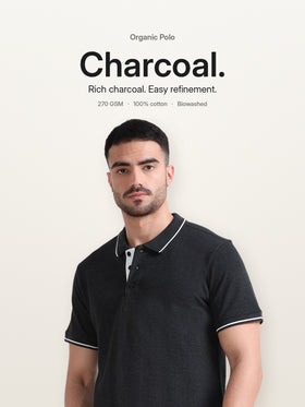 Charcoal with White Tipping