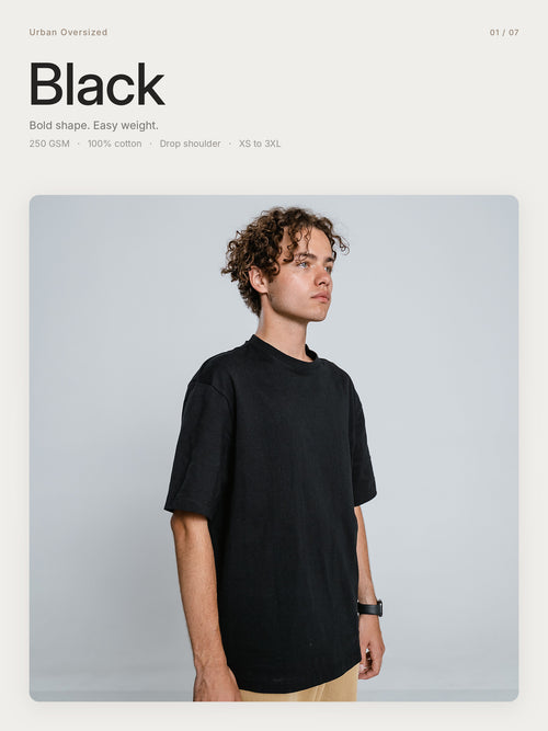 Urban Oversized Tshirt - Black