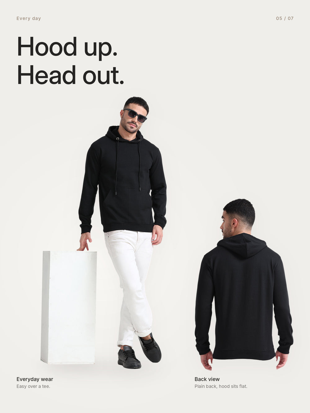 URBANHOOD Premium Hoodies without Zip - Black – Lifestyle