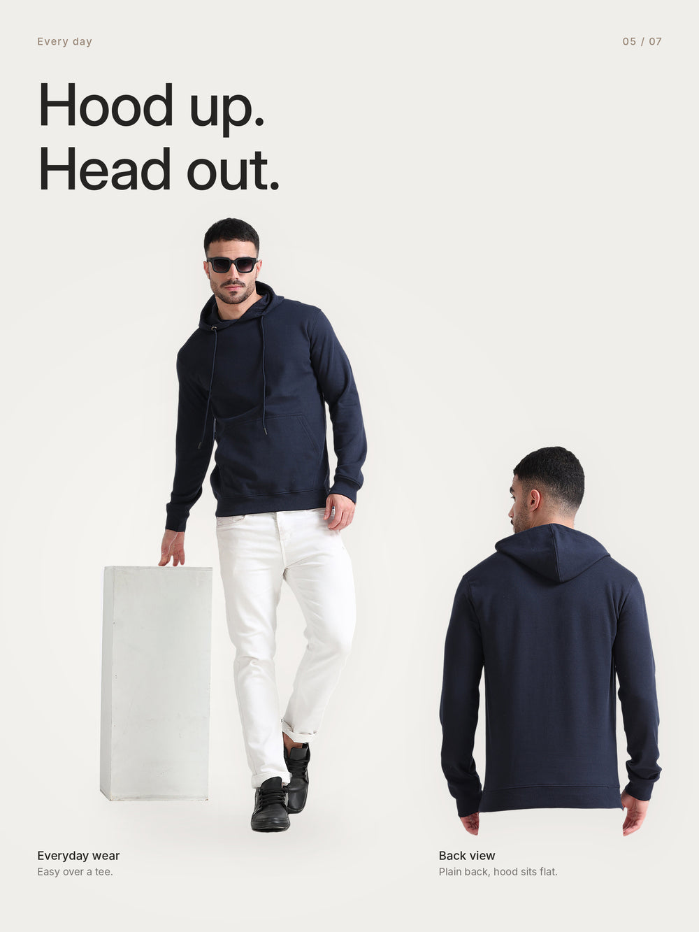 URBANHOOD Premium Hoodies without Zip - Navy Blue – Lifestyle