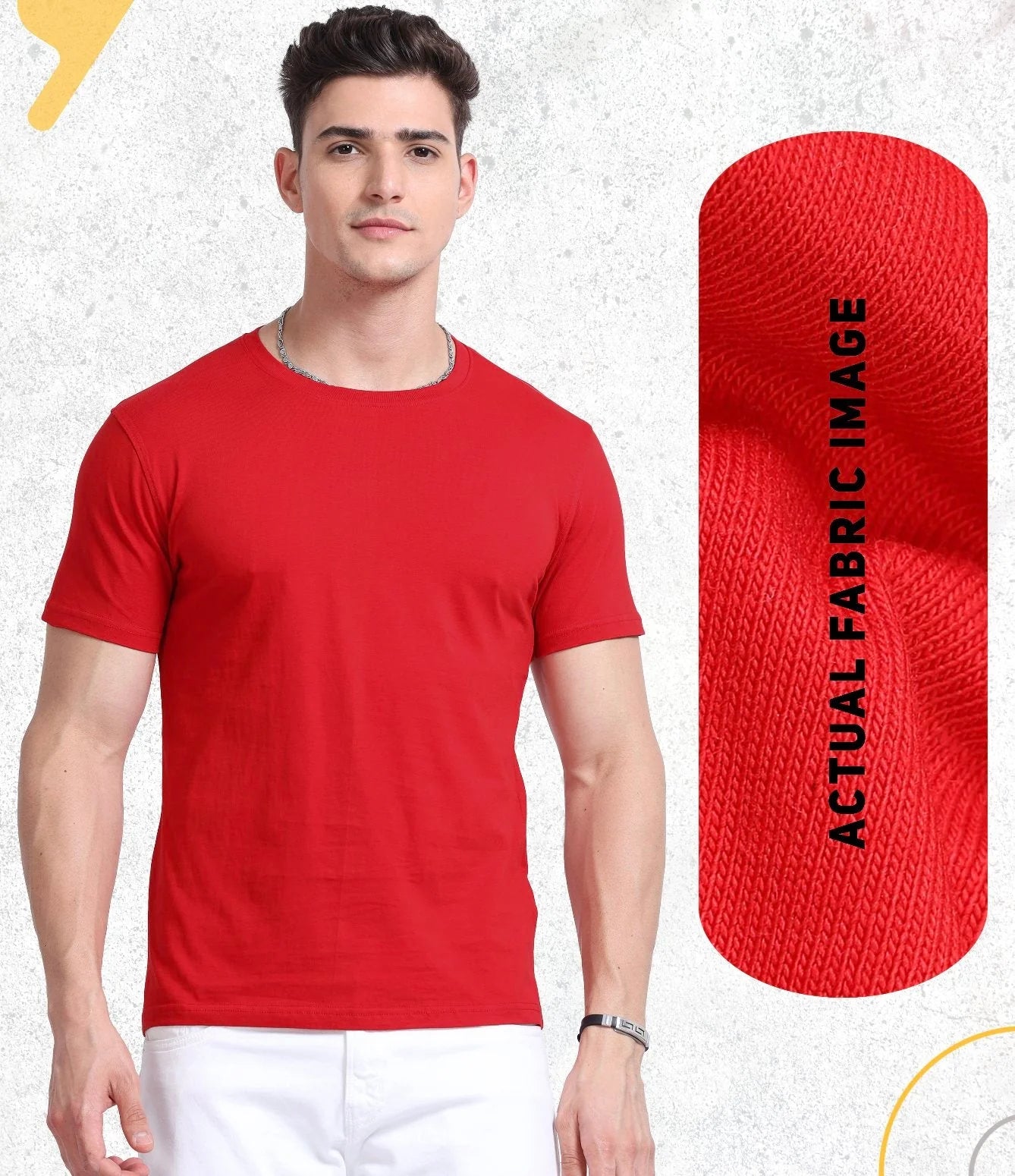 BIOWASHED ROUND NECK 100% COTTON TSHIRTS.