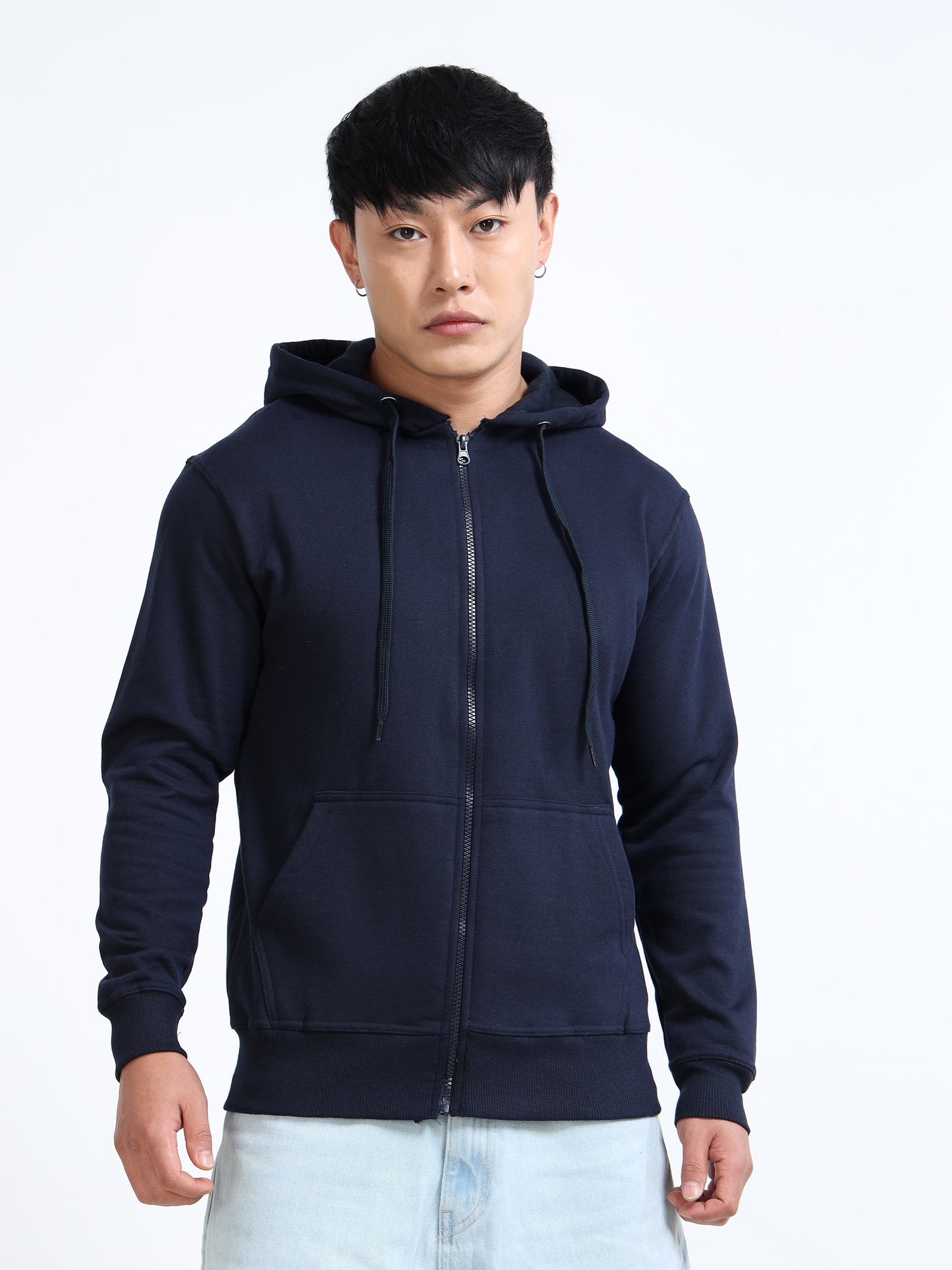 URBANHOOD Premium Hoodies with Zip - Navy Blue