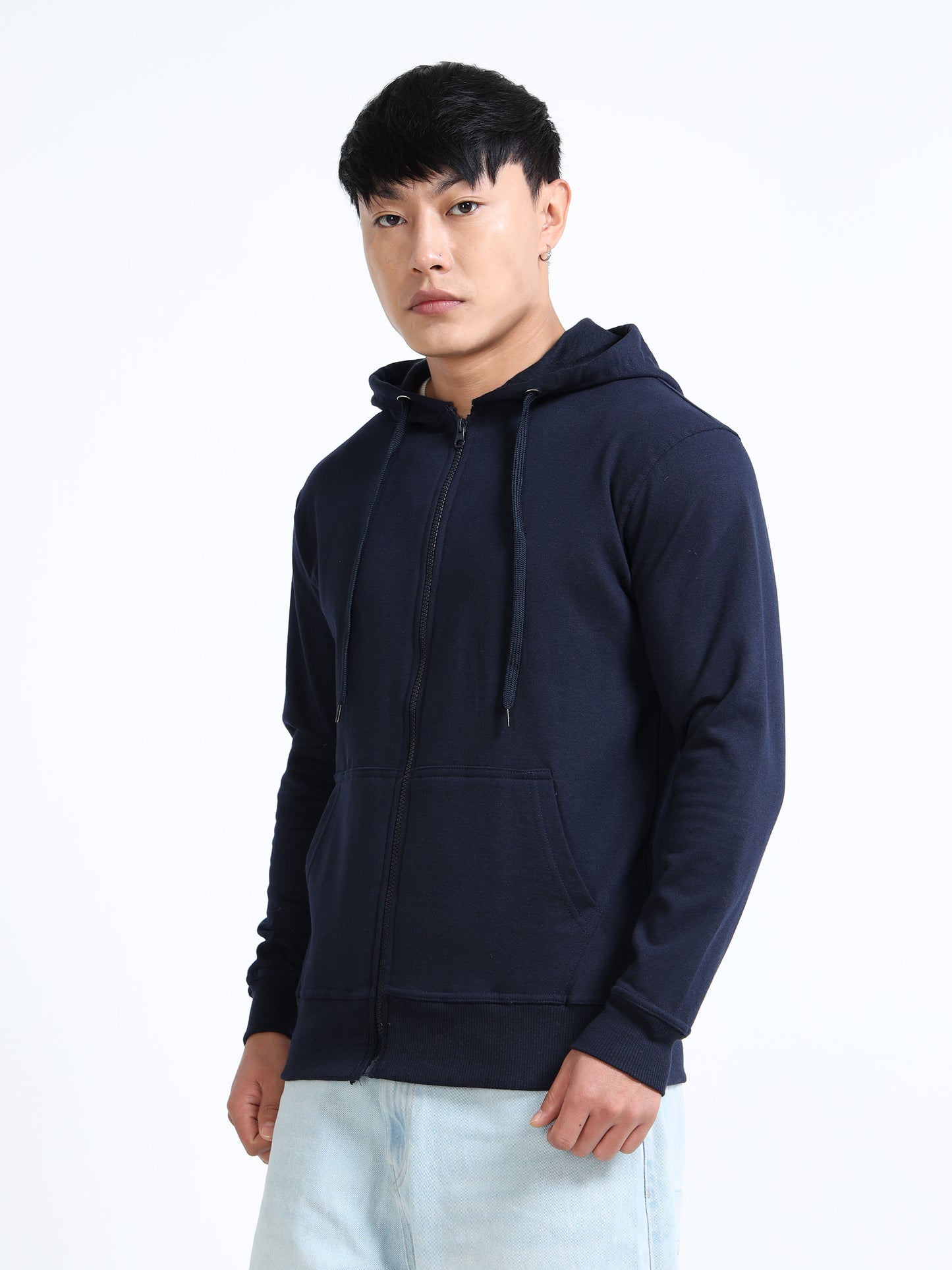 URBANHOOD Premium Hoodies with Zip - Navy Blue