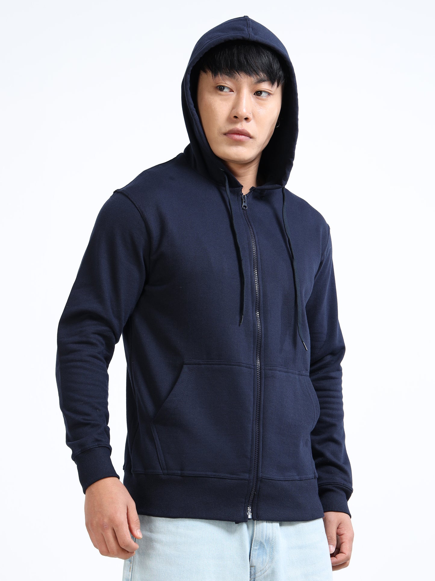URBANHOOD Premium Hoodies with Zip - Navy Blue