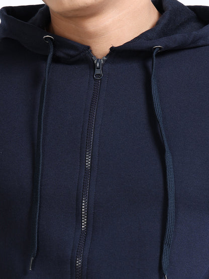 URBANHOOD Premium Hoodies with Zip - Navy Blue