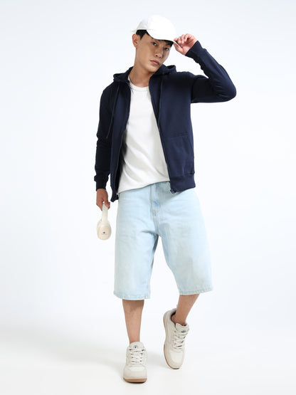 URBANHOOD Premium Hoodies with Zip - Navy Blue