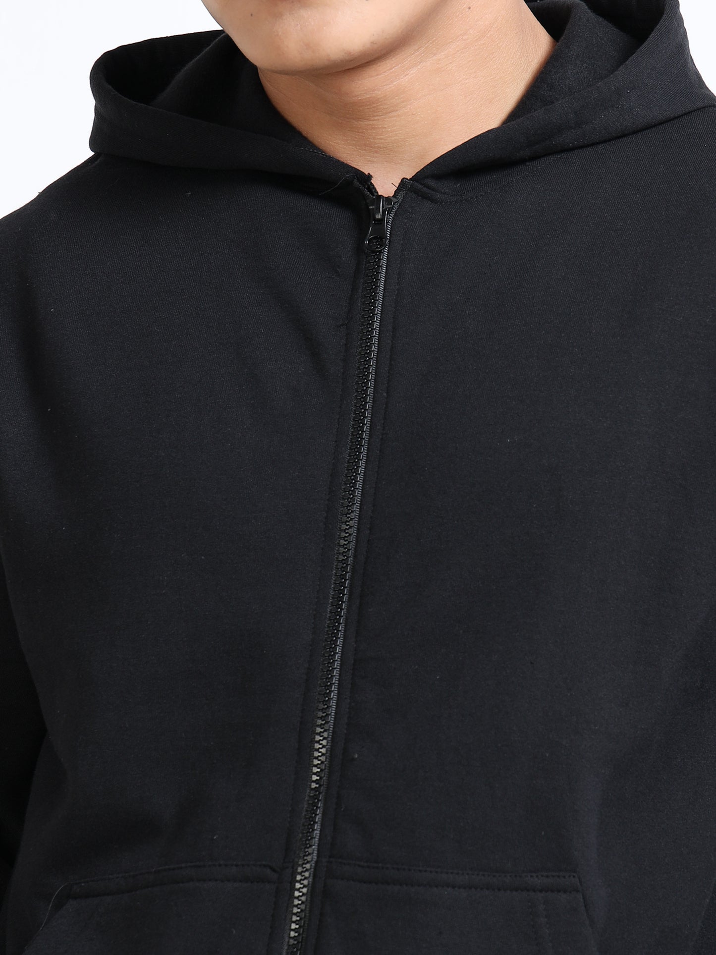 URBANHOOD Premium Hoodies with Zip - Black
