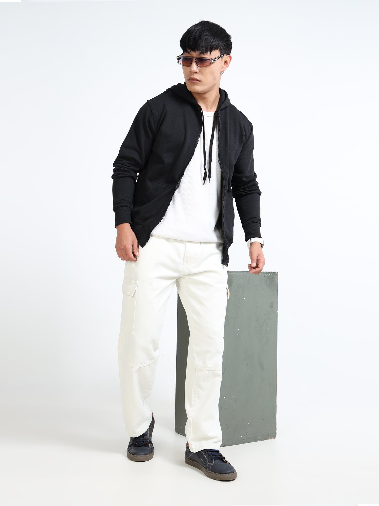 URBANHOOD Premium Hoodies with Zip - Black