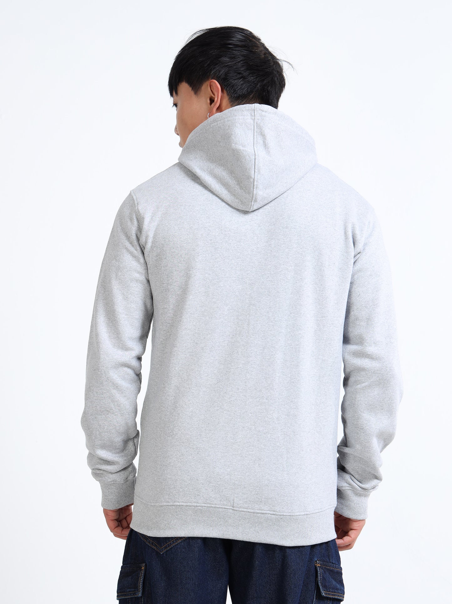 URBANHOOD Premium Hoodies with Zip - Grey Melange