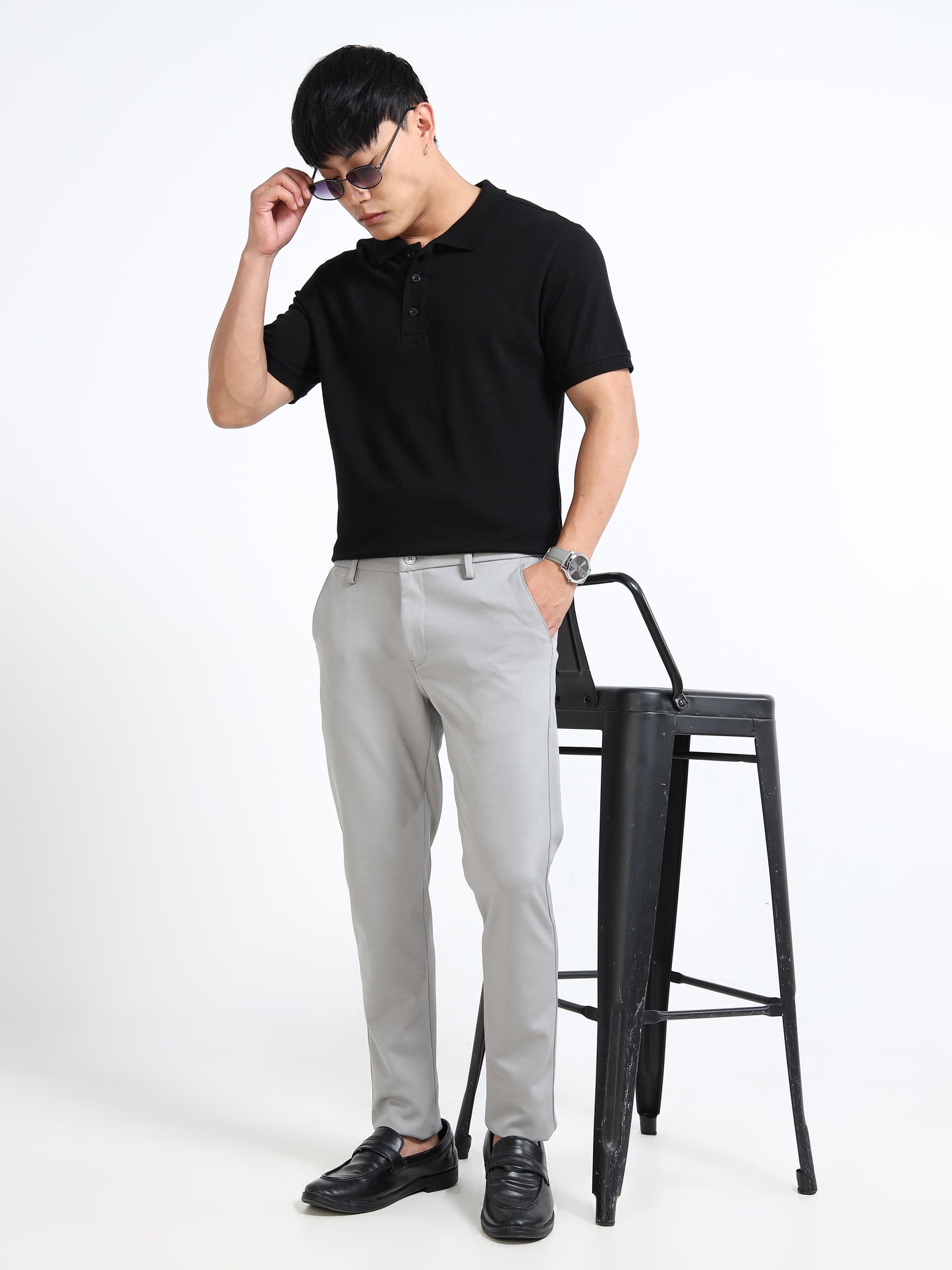 EcoBlend Polo Tshirts - Plain Black