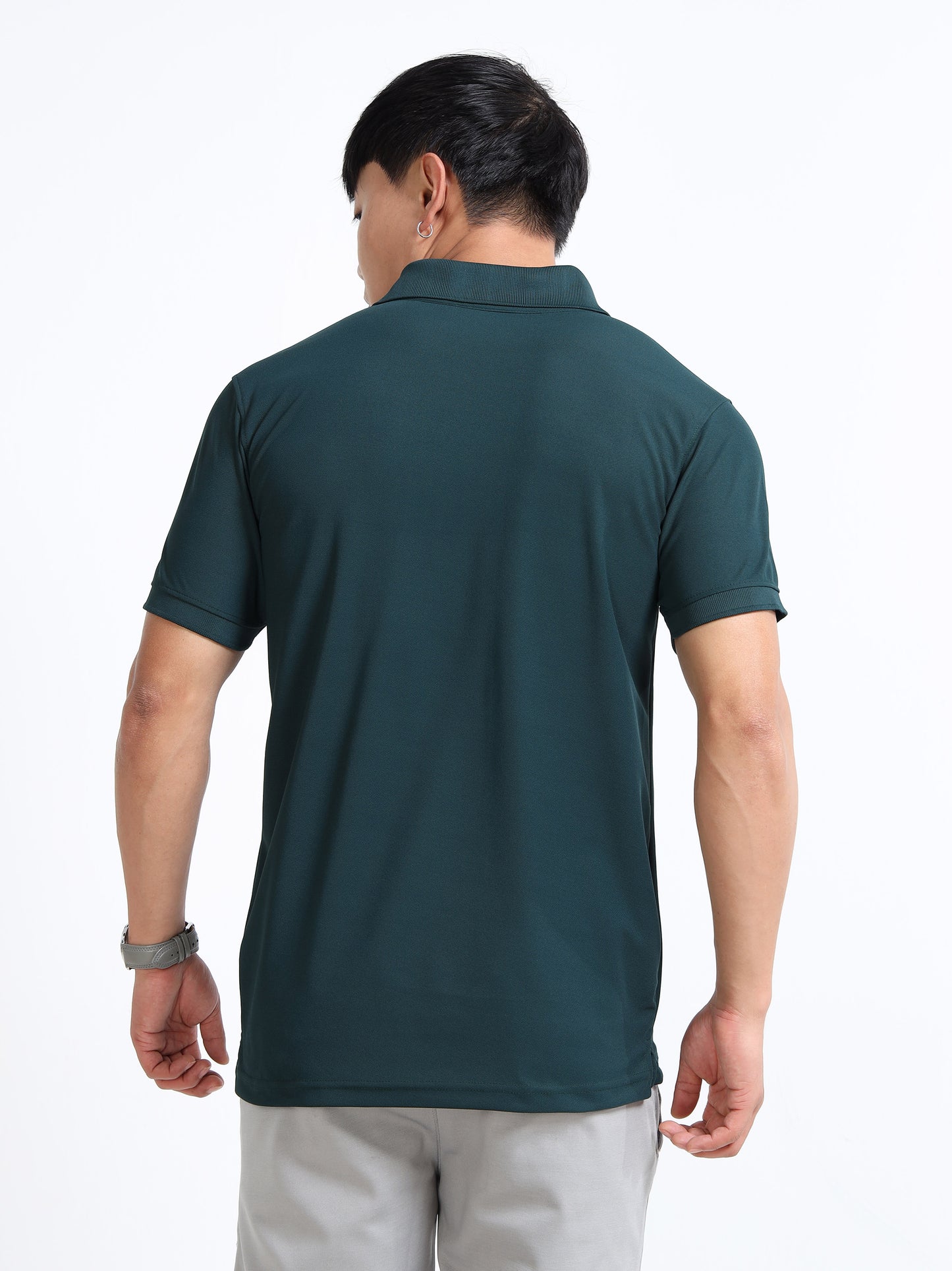 AeroPiq Polo Tshirts - Bottle Green