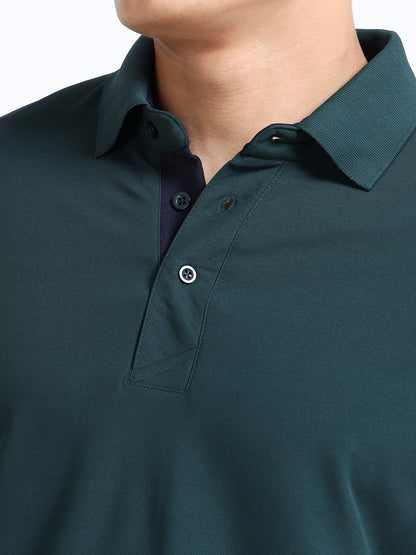 AeroPiq Polo Tshirts - Bottle Green