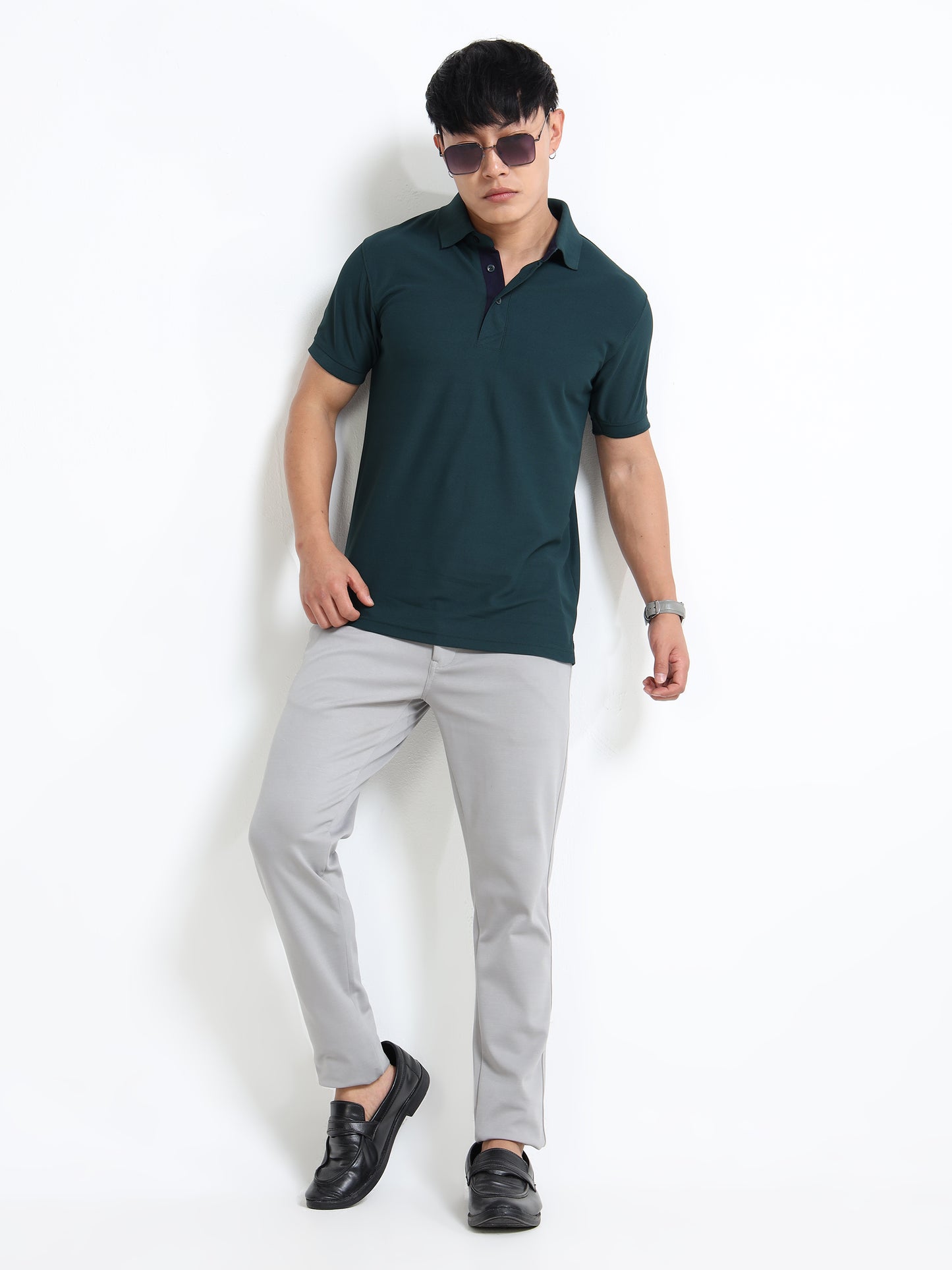 AeroPiq Polo Tshirts - Bottle Green