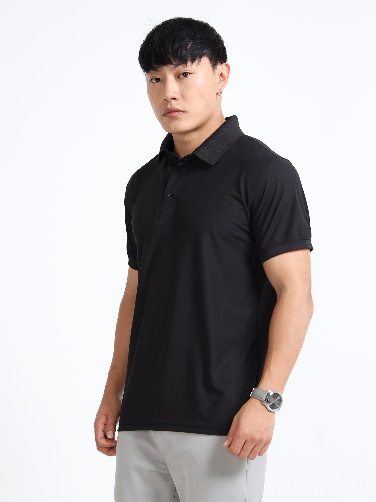 AeroPiq Polo Tshirts - Black