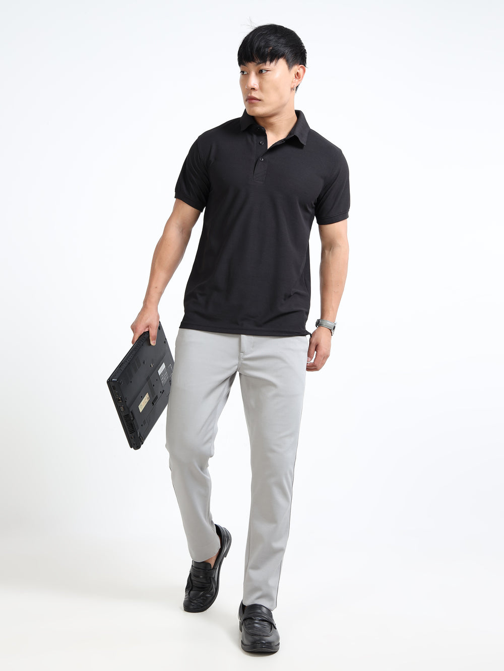 AeroPiq Polo Tshirts - Black