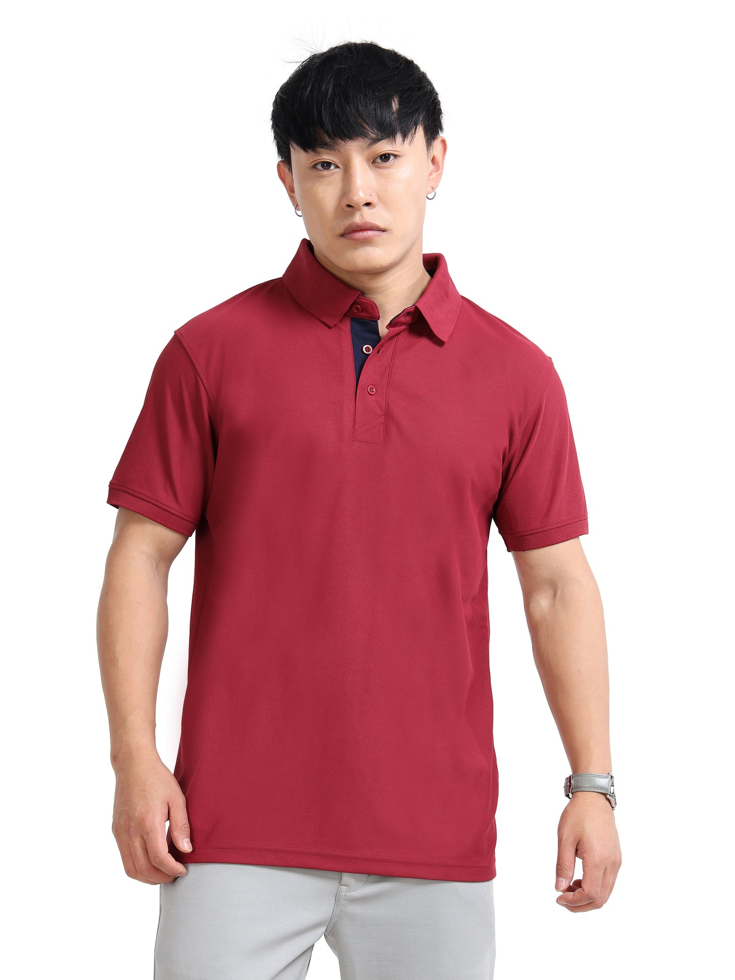 AeroPiq Polo Tshirts - Maroon