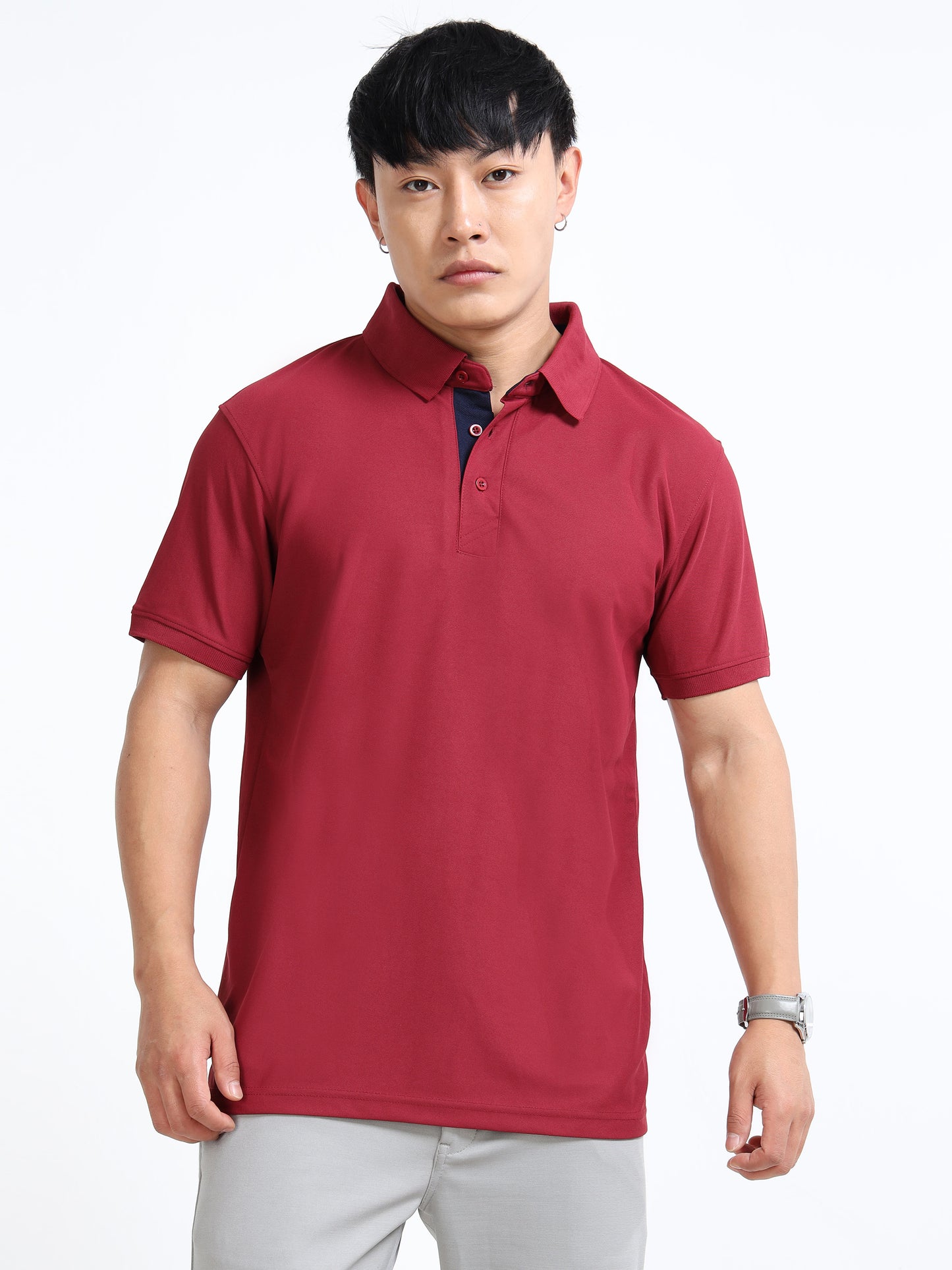 AeroPiq Polo Tshirts - Maroon