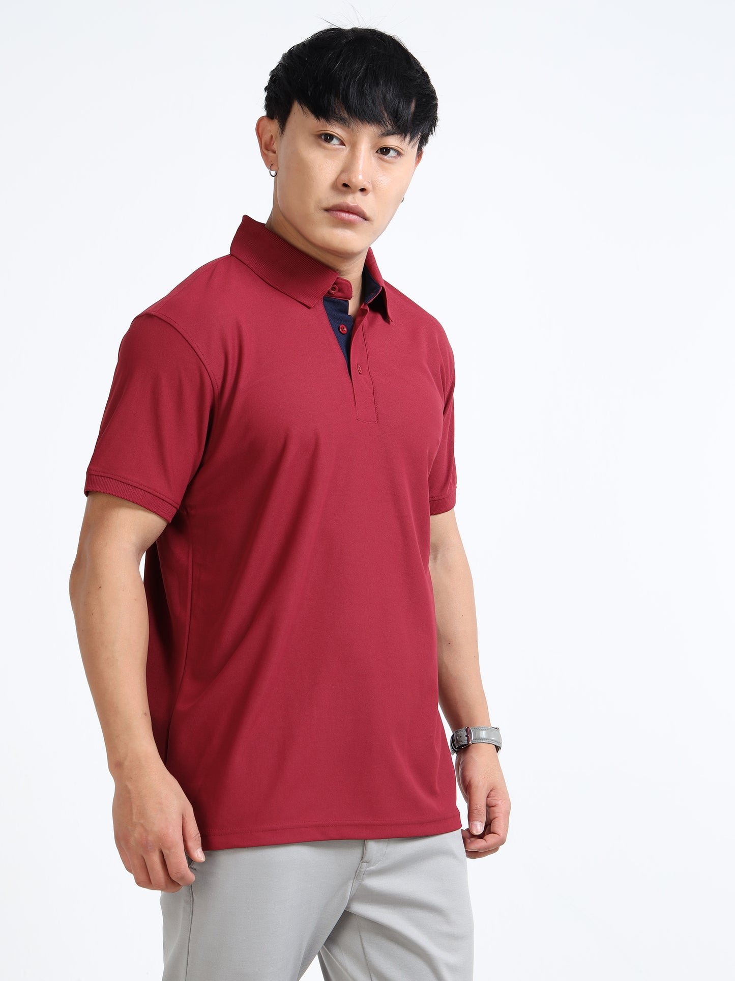 AeroPiq Polo Tshirts - Maroon
