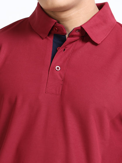AeroPiq Polo Tshirts - Maroon
