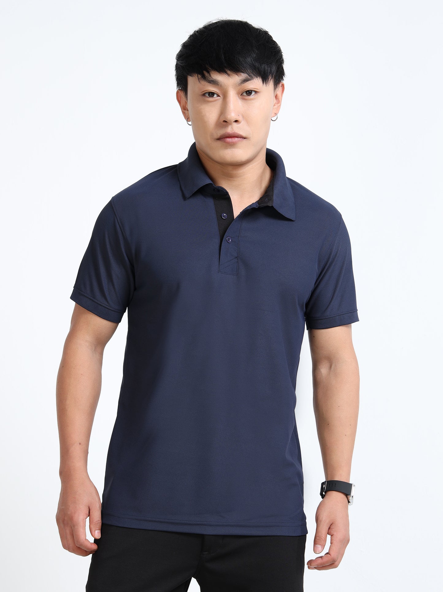 AeroPiq Polo Tshirts - Navy Blue