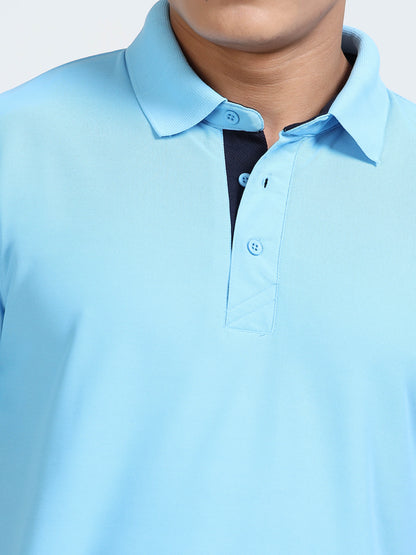 AeroPiq Polo Tshirts - Sky Blue