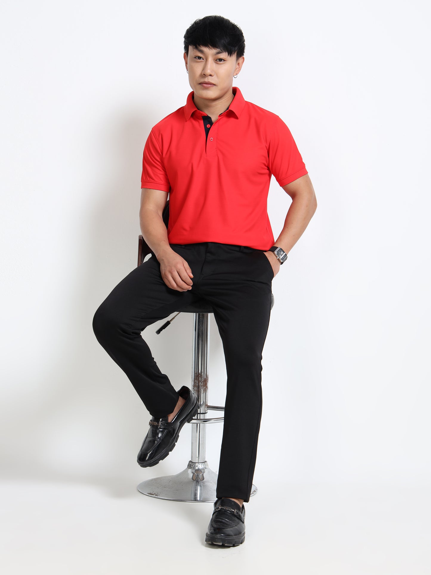 AeroPiq Polo Tshirts - Red