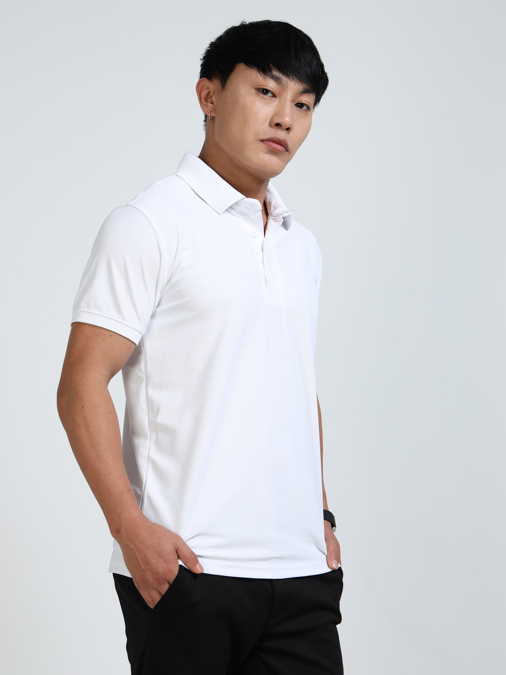 AeroPiq Polo Tshirts - White