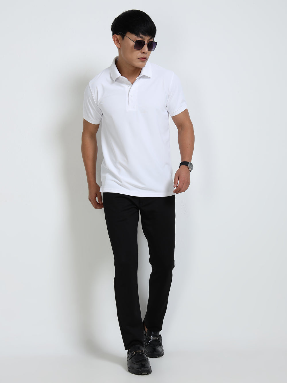 AeroPiq Polo Tshirts - White