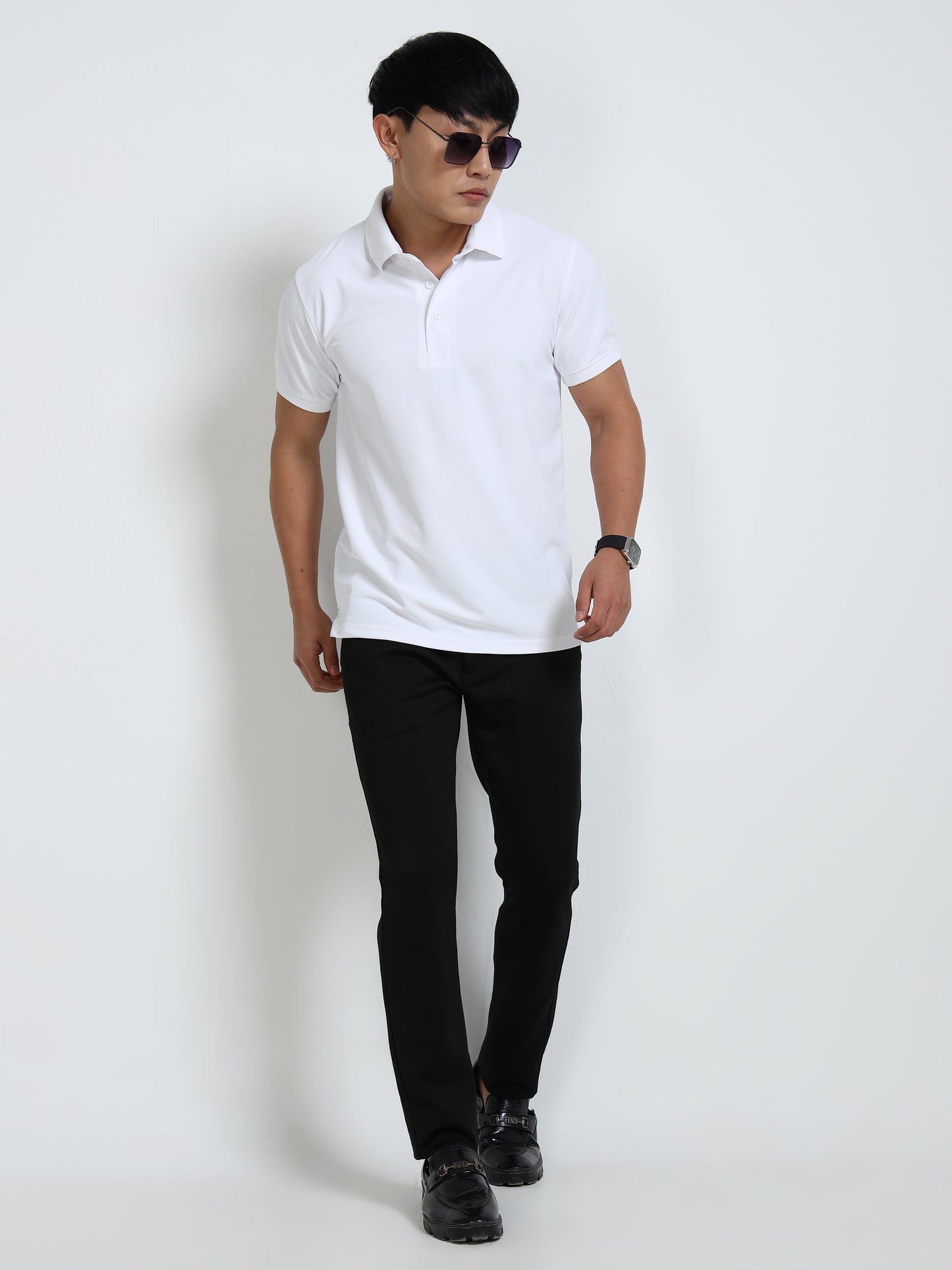 AeroPiq Polo Tshirts - White