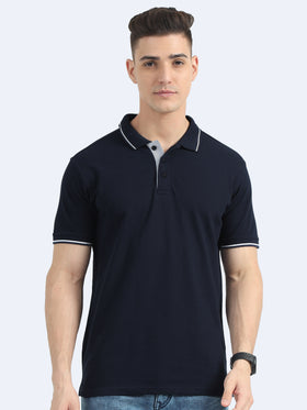 Navy Blue with White Tipping