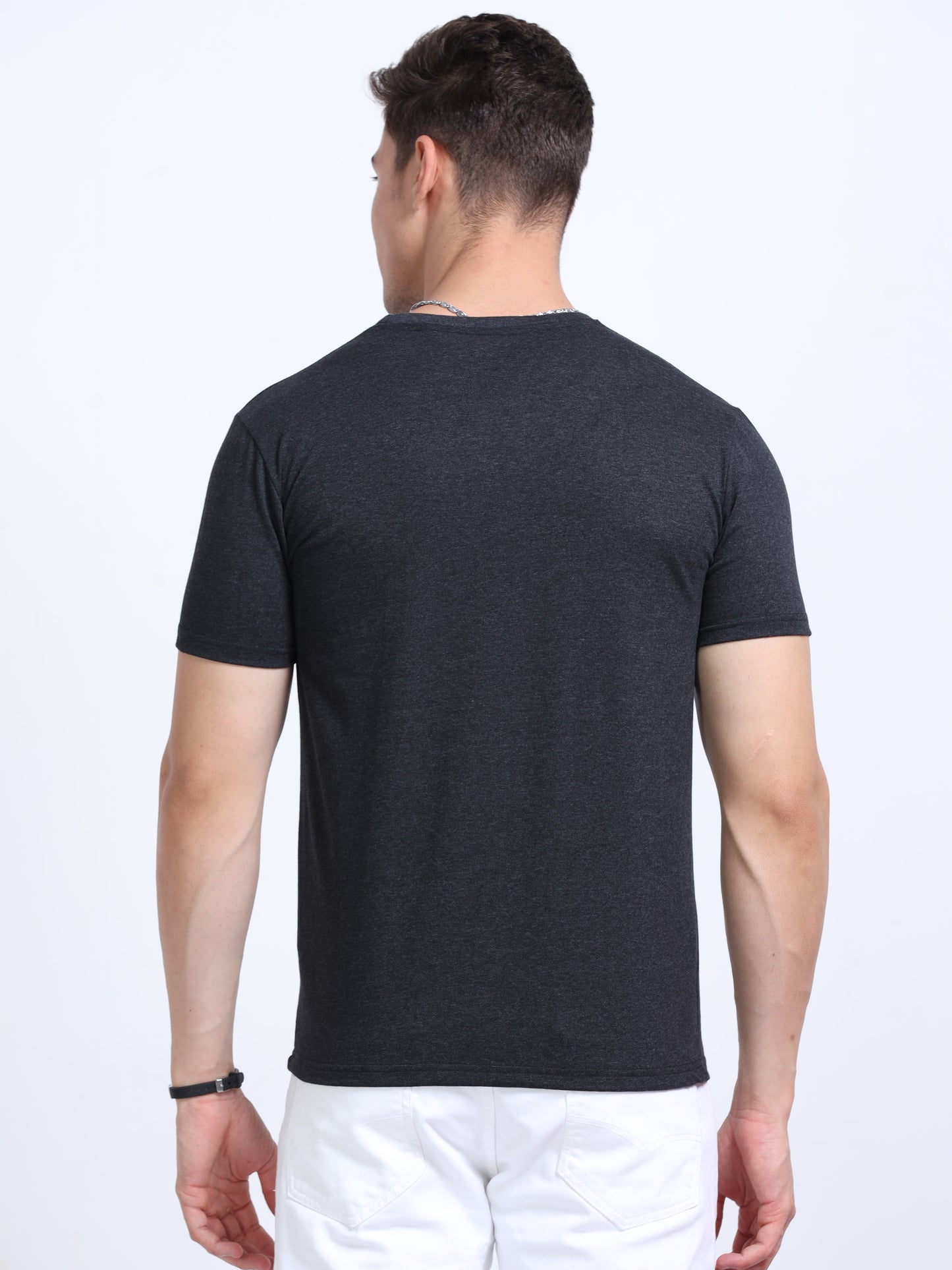 EcoBlend Round Neck Tshirts - Charcoal