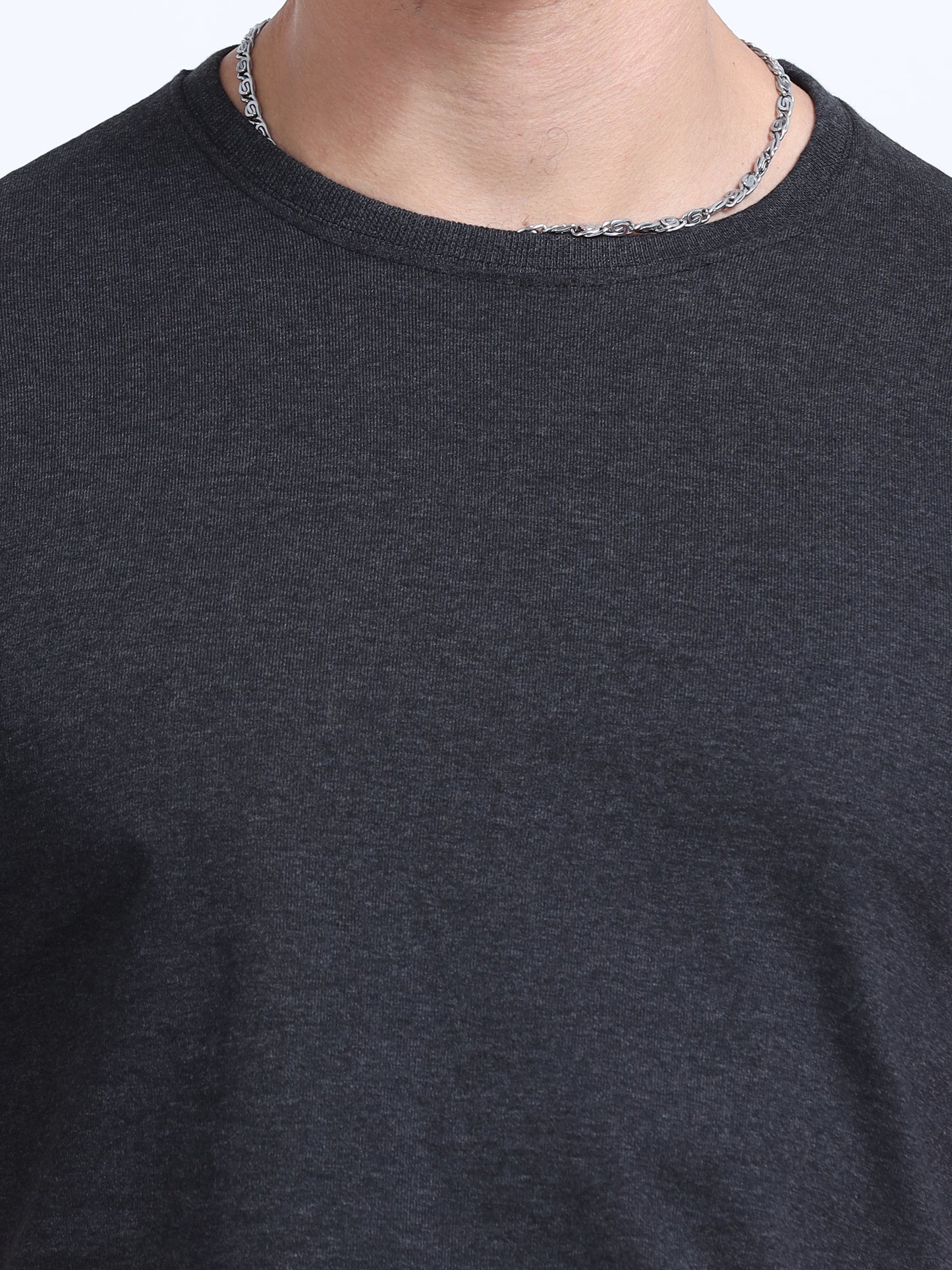 EcoBlend Round Neck Tshirts - Charcoal