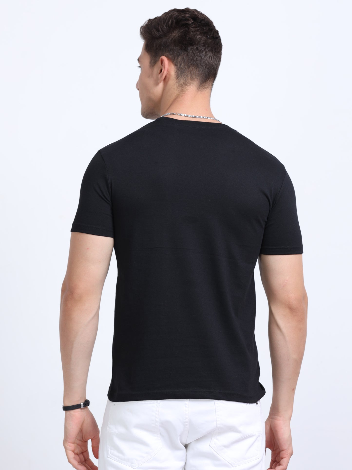 EcoBlend Round Neck Tshirts - Black