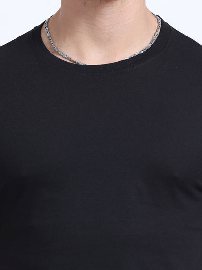 EcoBlend Round Neck Tshirts - Black