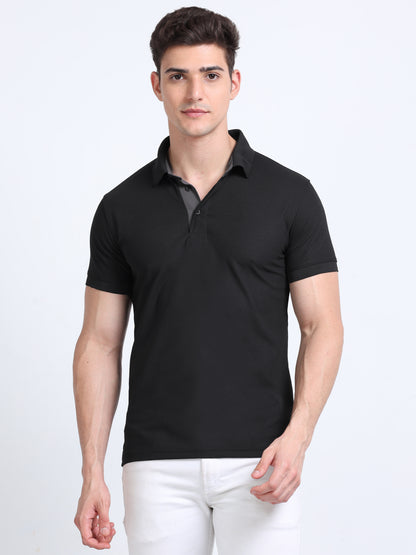 AeroPiq Polo Tshirts - Black