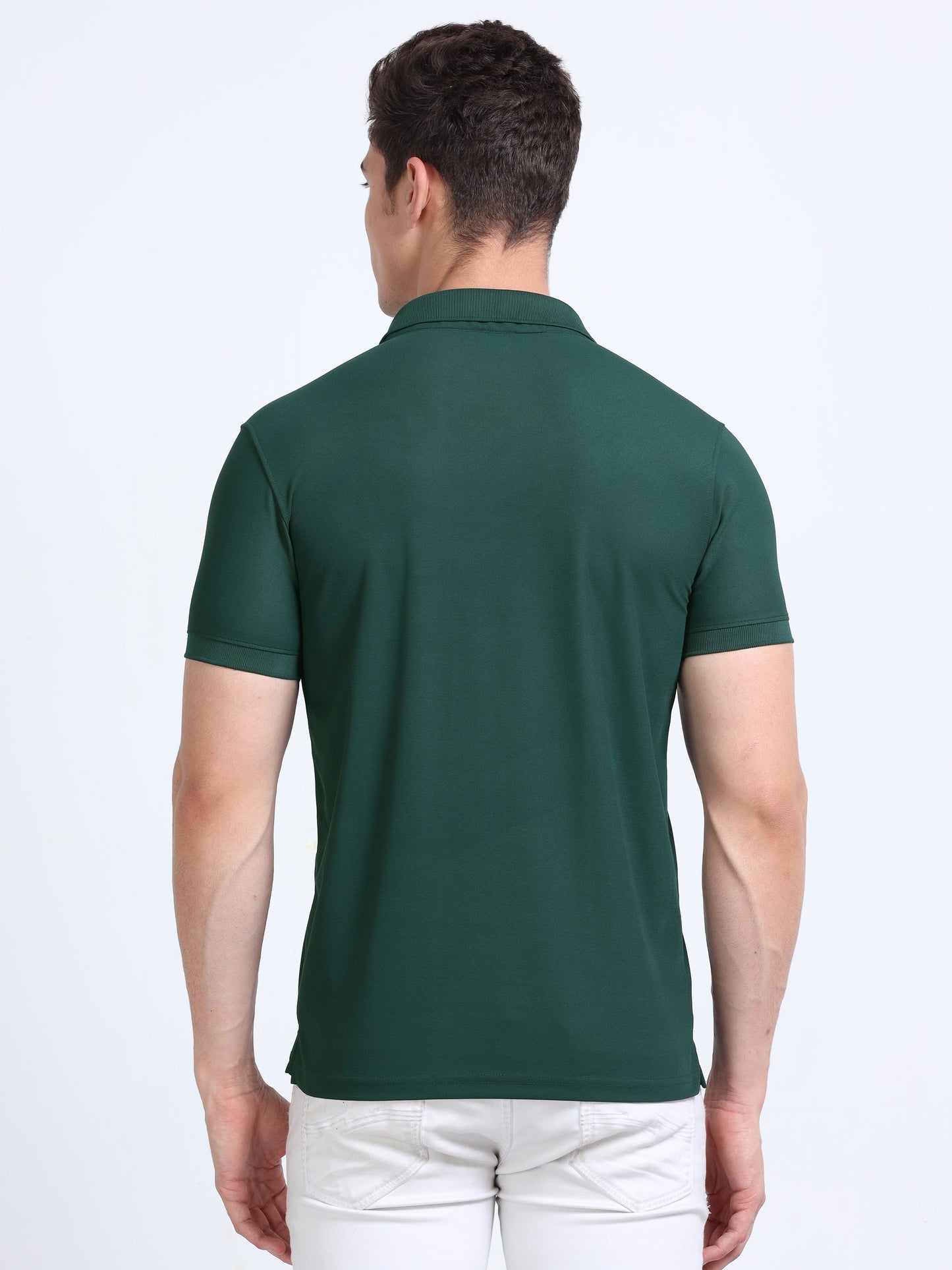 AeroPiq Polo Tshirts - Bottle Green