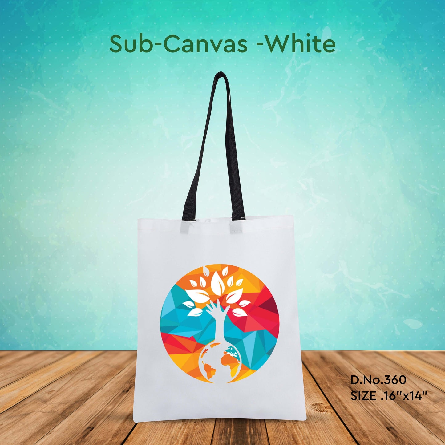 Sub Canvas White - 16" x 14" - 360 GSM